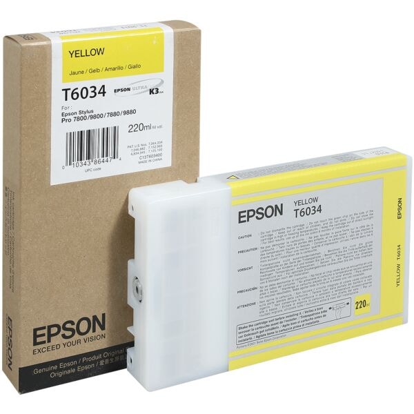 Epson Tintenpatrone »T6034« gelb Image