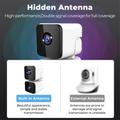 Tlily - Telecamera Wi-Fi Tuya da 4 mp con doppio schermo, rilevamento ai, monitoraggio umano,