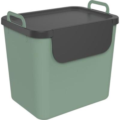 Mülltrennungssystem Jive 30 l grünschwarz Recyclingbehälter - Rotho Image