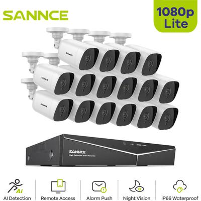 1080P Überwachungskamera System 16CH dvr Bewegungserkennung Nachtsicht Videoüberwachungsset Kamera Image