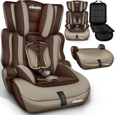 Autokindersitz Kinderautositz Autositz Kindersitz 9-36kg Gruppe 1+2+3 Braun/Beige - Kiduku Image