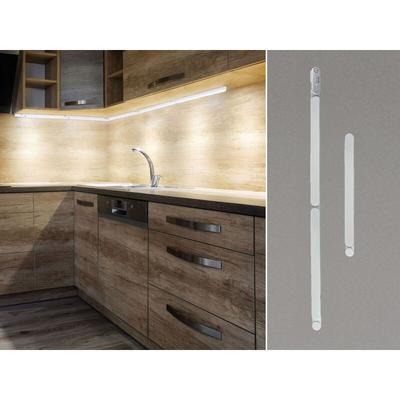 Meinewunschleuchte - led Küchen Unterbauleuchten set flach für Eckmontage, Gesamtlänge 90cm Image