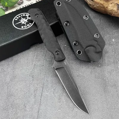 New TOOR Outdoor Portable Straight Knife High Hardness Straight Knife Wilderness Portable Knife Straight Knife