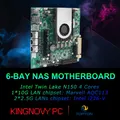 Scheda madre NAS Intel Twin Lake N150 a 6 alloggiamenti 4 core 1*10G 2*2.5G LAN 6*SATA3.0 2*NVMe 1*DDR5 Firewall Scheda madre ITX Server domestico