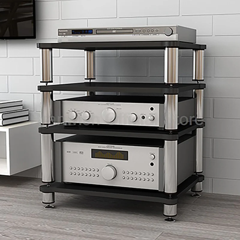 2–4 Etagen Audio Rack Anti Vibration Verstärker Halterung 304 SUS Lautsprecher Schrank Rahmen E1 Board für Verstärker Sound Box Audio Regal