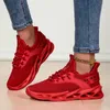 2025 mode Rot Casual Turnschuhe Frauen Männer Klinge Schuhe Große Größe 45 Licht Atmungsaktive Sport-Schuhe für Männer Mesh laufende Turnschuhe