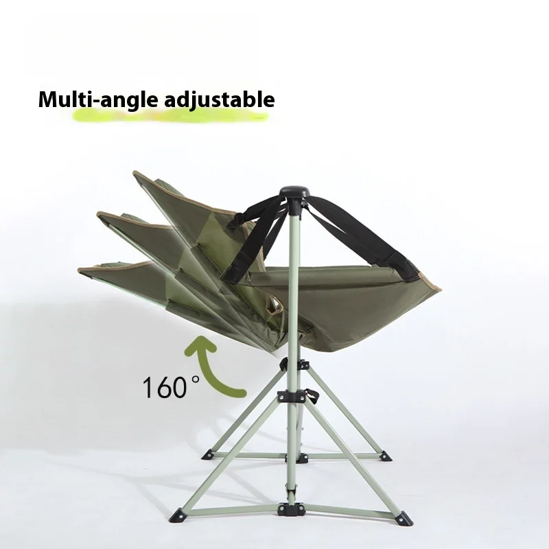 Outdoor Schaukelstuhl Klappstuhl Angeln Stuhl Tragbare Camping Hängen Stuhl Freizeit Nickerchen Stuhl Klappstuhl Mond Liegen