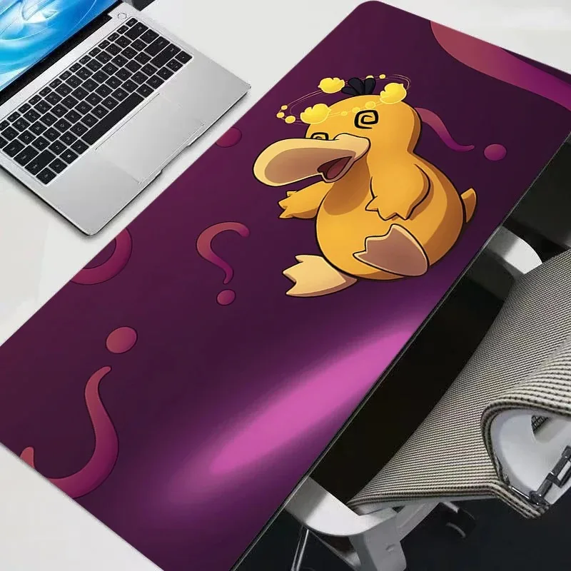 Großes Gaming P-Pokemon Psyduck Mauspad, Tastaturpad, Gamer-Mauspad auf dem Tisch, Geschwindigkeits-Schreibtischunterlage, Anime, 900 x 400, weiche Mauspads Image