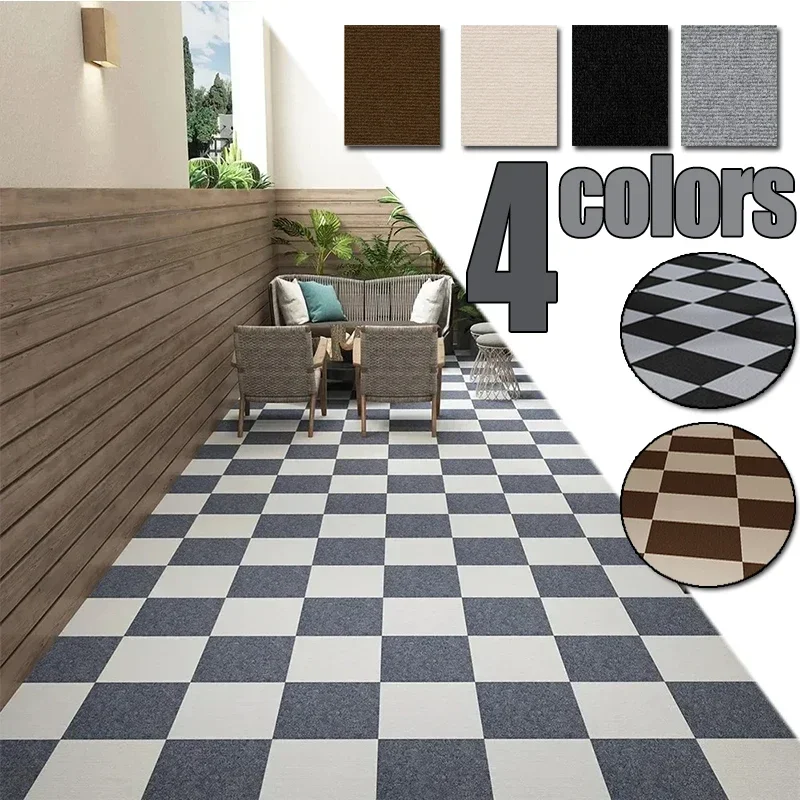 Selbstklebender Teppichboden, abnehmbare Teppichquadrate, DIY, wasserdichter Bodenbelag für Küche, Schlafzimmer, Wohnzimmer, einfache Installation