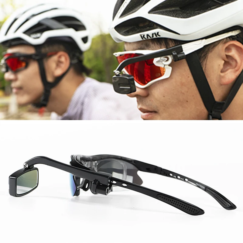 1pc Fahrrad Radfahren Reiten Gläser Rückspiegel 360 Rück Einstellung Brillen Halterung Helm Image
