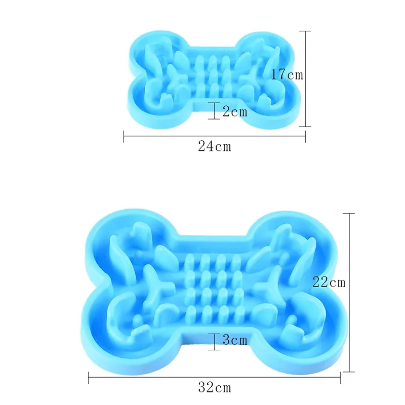 Futternapf für Hunde, gesund, weiches Gummi, Futternapf für langsames Futternapf, rutschfest, Anti-Schleppen, Choke-Reiseschale für die Futterfütterung von Katzen und Hunden Image