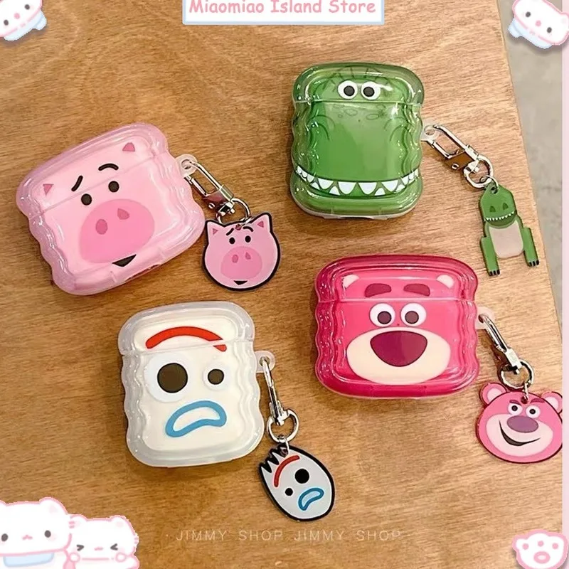 Cartoon Toy Story Serie Kopfhörer Fall Airpods Bluetooth Kopfhörer Schutzhülle Geeignet Für Apple 1/2/Pro Anti Drop weiche Fall Image