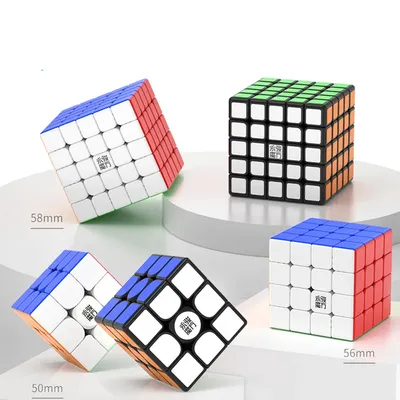 YJ Zhilong Mini 3x3 M 4x4 M 5x5 M Magnetische Geschwindigkeitswürfel Kleine Größe YongJun Zhilong 3M 4M 5M Zappelspielzeug Cubo Magico Puzzle Image