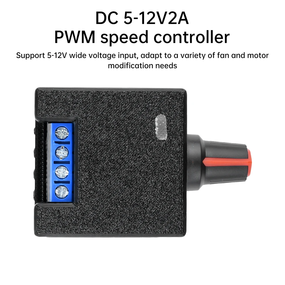 DC 5-12V 2A PWM Speed Controller Computer Violent Fan Motor Modifikation DIY Wasserkühlung Kühler Speed Controller Modul Image
