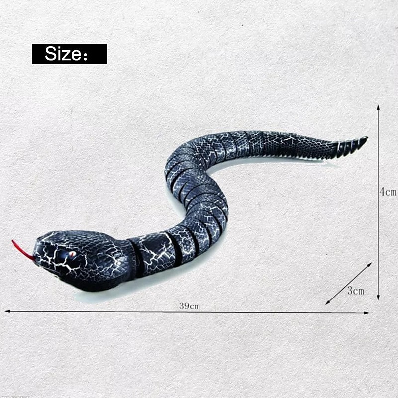 Realistic Remote Control RC Snake Toy Electric Cobra Roach Spider Creepy Crawly Prank Toy for Kids Novelty Scary Fun Interactive Remote Control Animal Creature