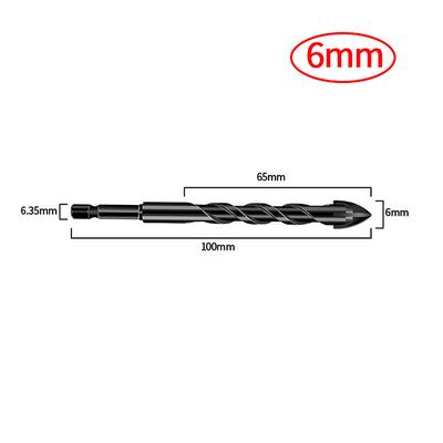 3-12mm Cross Hex Tile Drill Bits Universal Drill Kits For Wall Concrete Glass Ceramic Hole Opener Metal Triangle Drill Bits Set