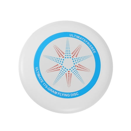 Unique Bargains 1 Pc Round Flying Disc 10.63 White Blue