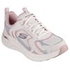 Sneaker SKECHERS "ARCH FIT 2.0", Damen, Gr. 43, rosa (rosa, weiß), Lederimitat, Mesh, sportlich, Schuhe, Chunky Sneaker, Schnürschuh mit Plateau Sohle