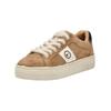 Sneaker TAMARIS "Tamaris Sneaker Leder/Textil", Damen, Gr. 37, braun (camel), Leder, Textil, casual, Schuhe