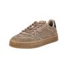 Sneaker TAMARIS "Tamaris Sneaker Veloursleder", Damen, Gr. 40, grau (taupe), Veloursleder, casual, Schuhe