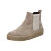 Plateaustiefelette GABOR "Gabor Stiefelette Veloursleder/Textil", Damen, Gr. 42,5, beige (dunkelbeige), Veloursleder, Textil, casual, Schuhe
