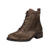 Schnürstiefelette PAUL GREEN "Paul Green Stiefelette Veloursleder", Damen, Gr. 40, braun, Veloursleder, casual, Schuhe