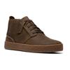 Schnürboots CLARKS "Streethill Hi", Herren, Gr. 43, grün (khaki), Nubukleder, casual, Schuhe, Desert Boots, High Top Sneaker mit Wechselfußbett