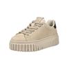 Plateausneaker TAMARIS "Tamaris Sneaker Leder", Damen, Gr. 41, braun (antelope), Leder, casual, Schuhe