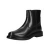 Stiefelette GEOX "Geox Stiefelette Leder", Damen, Gr. 39, schwarz, Leder, casual, Schuhe