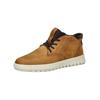 Sneaker GEOX "Geox Sneaker Leder/Textil", Herren, Gr. 41, braun (hellbraun), Leder, Textil, casual, Schuhe