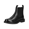 Stiefelette GEOX "Geox Stiefelette Leder/Textil", Damen, Gr. 39, schwarz, Leder, Textil, casual, Schuhe