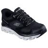 Slip-On Sneaker SKECHERS "GLIDE-STEP SOLE-PARADISE VALLEY", Damen, Gr. 40, schwarz, Veloursleder, Lederimitat, Mesh, sportlich, Schuhe, Freizeitschuh, Schnürschuh mit elastischen Schnürsenkeln