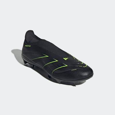 Fußballschuh ADIDAS PERFORMANCE "PREDATOR LEAGUE LACELESS FIRM/MULTI-GROUND", Gr. 44, schwarz (core schwarz, carbon, lucid lemon), Synthetik, Textil, sportlich, Schuhe, geeignet für Rasen- und Kunstrasenplätze Image