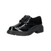 Schnürschuh CLARKS "Clarks Halbschuhe Leder", Damen, Gr. 39, schwarz (schwarz lack), Leder, casual, Schuhe
