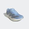 Laufschuh ADIDAS PERFORMANCE "ADIZERO EVO SL", Gr. 40,5, glow blau, silber metallic, cloud weiß, Synthetik, Textil, sportlich, Schuhe, angelehnt an das Design vom Adios Pro Evo