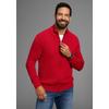 Strickjacke MAN'S WORLD "neue Farben", Herren, Gr. M (48/50), rot (dunkelrot), Grobstrick, Obermaterial: 50% Baumwolle, 50% Polyacryl, unifarben, Basic, regular fit, ohne Ausschnitt, Langarm Rippstrickbündchen, Strickjacken, aus Baumwollmischung