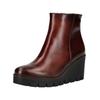 Keilstiefelette GABOR "Gabor Stiefelette Nappaleder", Damen, Gr. 41, braun (mittelbraun), Nappaleder, casual, Schuhe