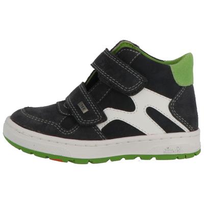 Sneaker LURCHI "Dolto TEX", Kinder, Gr. 29, grün (schwarz, weiß, grün), Veloursleder, sportlich, Schuhe, Klettboots mit TEX, Größenschablone zum Download Image