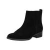 Stiefelette GABOR "Gabor Stiefelette Veloursleder", Damen, Gr. 40,5, schwarz, Veloursleder, casual, Schuhe