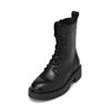 Stiefelette MARC O'POLO "mit Innenzipper", Damen, Gr. 38, schwarz, Obermaterial: 100% Leder (Rind), unifarben, Schuhe