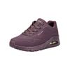 Sneaker SKECHERS "Skechers Sneaker Lederimitat", Damen, Gr. 36, rot (weinrot), Lederimitat, casual, Schuhe