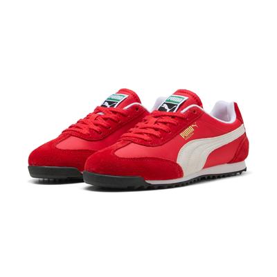 Sneaker PUMA "ARIZONA NYLON", Gr. 37,5, for all time rot, puma weiß, puma gold, Textil, mehrfarbig, sportlich, Schuhe