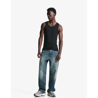 Bershka Baggy Jeans Men 26 Green