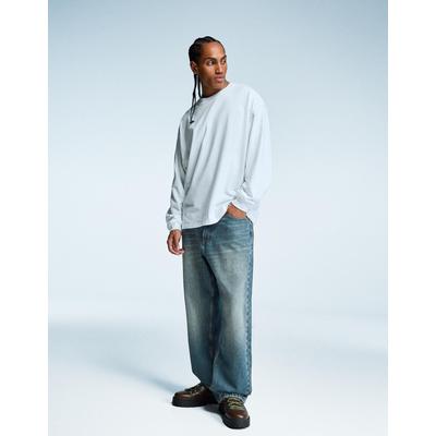 Bershka Baggy Jeans Men 32 Green