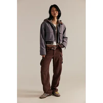 We The Free Last Catch Check Pants at Free People in Brown Combo, Size: US 8
