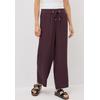 Culotte CECIL, Damen, Gr. XXL, Länge 30, rot (mulberry rot), Stoff, 54% Lyocell, 46% Viskose, unifarben, casual, loose fit lang, Hosen, High Waist