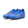 Fußballschuh PUMA "ULTRA 6 MATCH MG Fußballschuhe Jugendliche", Kinder, Gr. 37, ultra blau weiß glowing rot, Obermaterial: Synthetik, Textil; Futter: Synthetik, Textil; Innensohle: Textil; Laufsohle: Synthetik, Schuhe