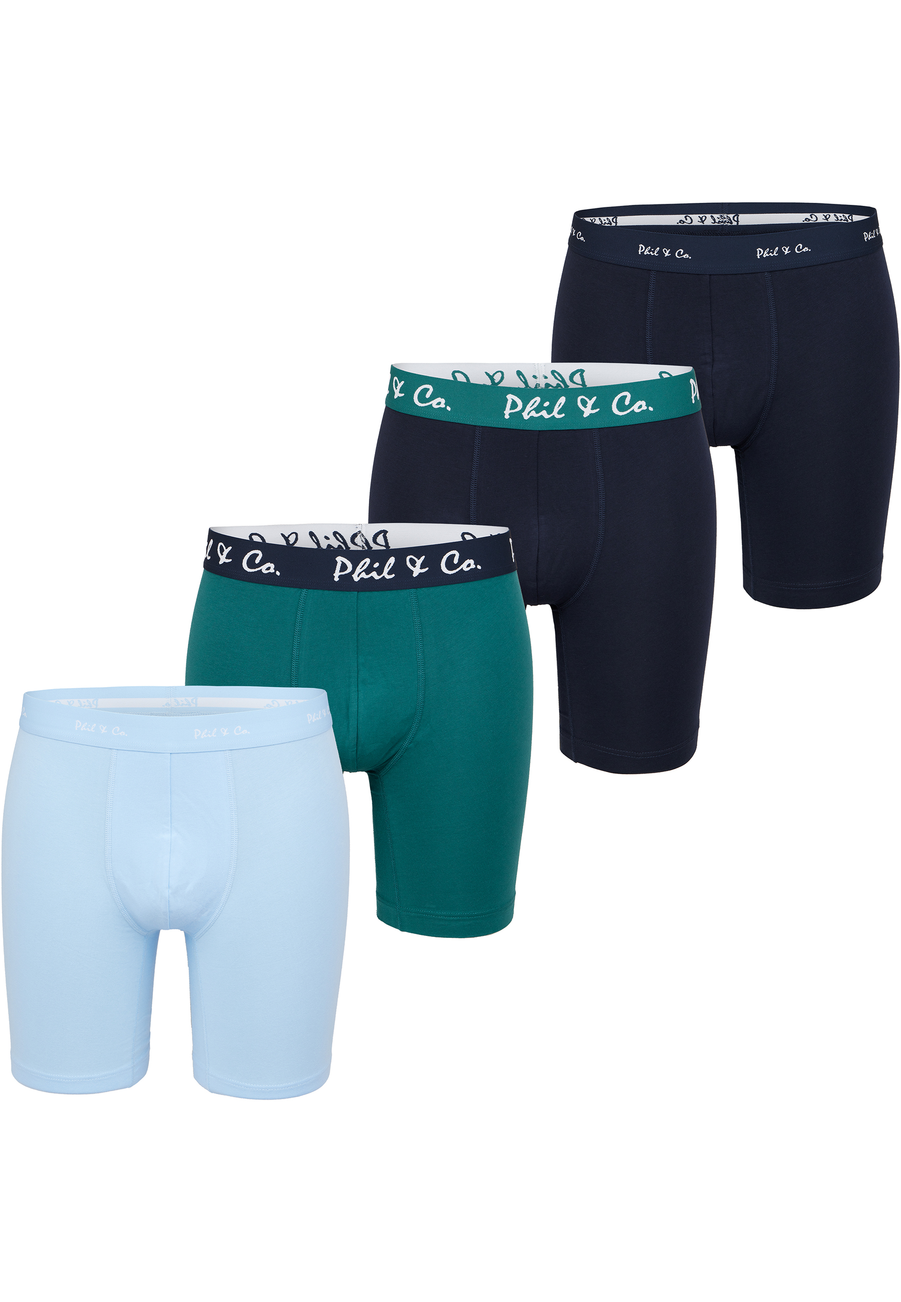 Retro Boxer Long Boxer 4-Pack Image