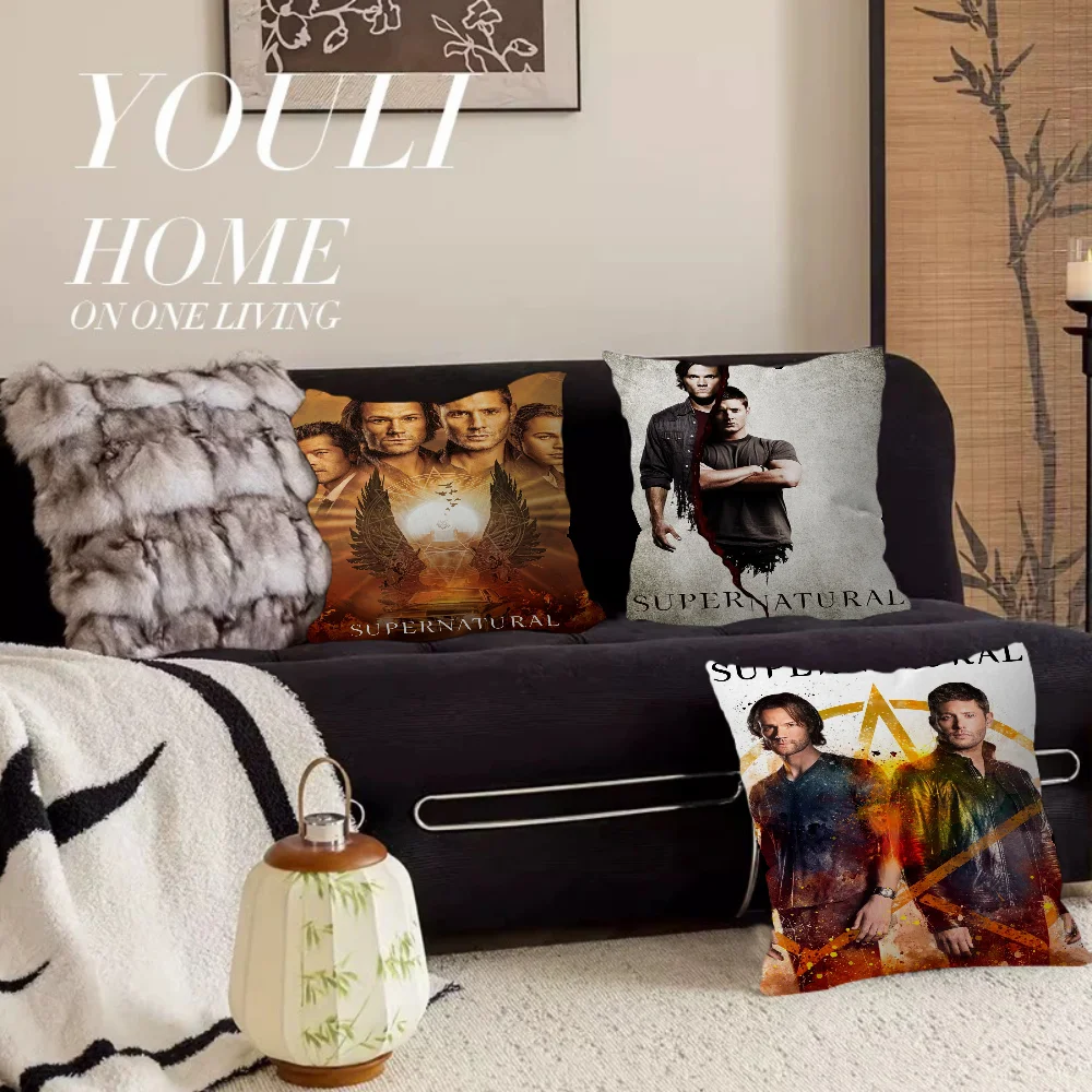 TV S-Supernatural Series Kissen Geschenk Home Office Dekoration Schlafzimmer Sofa Auto Kissenbezug Fall 45x45