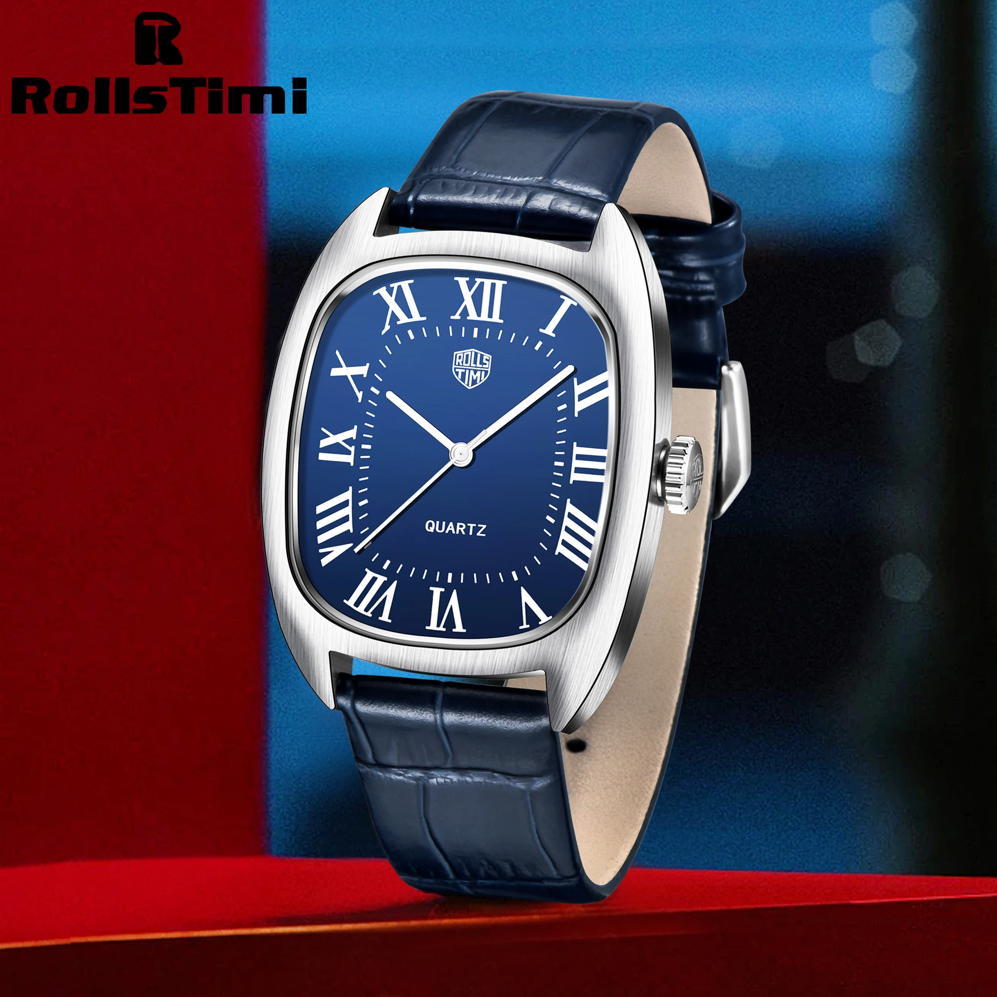 RollsTimi 2025, neue Herrenuhr, luxuriöse Quarzuhren für Herren, Edelstahl, wasserdicht, Sport-Armbanduhren, Top-Mann-Uhr, Geschenke Image